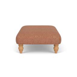 Foot Stool - Brick - Herringbone Weave - Clara - The Cotswold Company - thumbnail 3