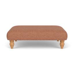Foot Stool - Brick - Herringbone Weave - Clara - The Cotswold Company - thumbnail 2