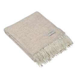 Throw With Cashmere Natural - Home Accessories - The Cotswold Company - thumbnail 2