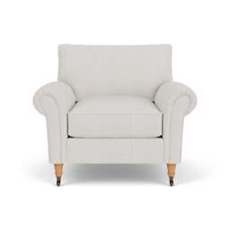Armchair - Grey - Broadway Stripe - Osbourne - The Cotswold Company - thumbnail 2