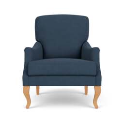Armchair - Indigo - House linen mix - Elsie - The Cotswold Company - thumbnail 2