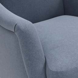 Armchair - Indigo - House linen mix - Elsie - The Cotswold Company - thumbnail 4