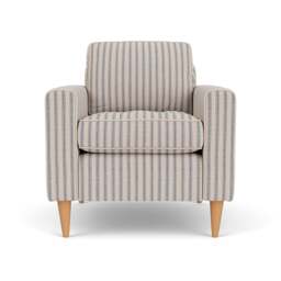 Armchair - Indigo - Kingham Stripe - Saxon - The Cotswold Company - thumbnail 2