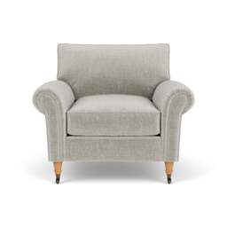 Armchair - Grey Mist - Eco Chenille - Osbourne - The Cotswold Company - thumbnail 2
