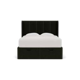 King Size Ottoman Storage Bed - Moss - Eco Chenille - Parker - The Cotswold Company - thumbnail 2