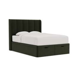 King Size Ottoman Storage Bed - Moss - Eco Chenille - Parker - The Cotswold Company