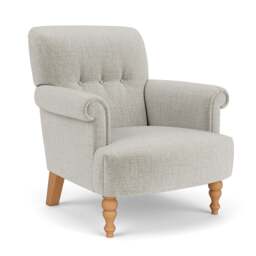 Armchair - Grey Mist - Eco Chenille - Harriet - The Cotswold Company