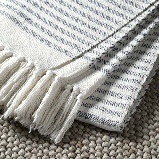 Cecil Cotton Striped Throw - Home Accessories - The Cotswold Company - image 1