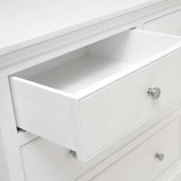 Fairford Soft White 7 Drawer Wide Chest - The Cotswold Company - thumbnail 5