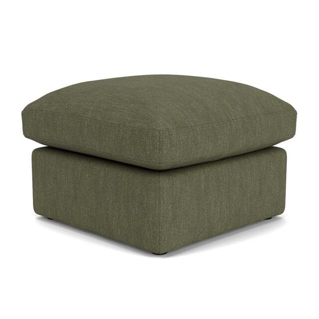Foot Stool - Fern - Luxury Italian Linen - Clarke Small - The Cotswold Company - image 1
