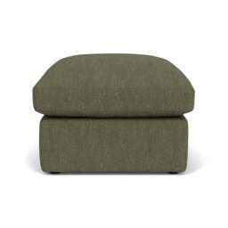 Foot Stool - Fern - Luxury Italian Linen - Clarke Small - The Cotswold Company - thumbnail 2