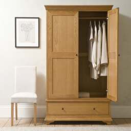 Winchcombe Oiled Oak Double Wardrobe - The Cotswold Company