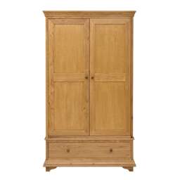 Winchcombe Oiled Oak Double Wardrobe - The Cotswold Company - thumbnail 3