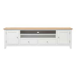 XXL TV Stand up to 90 - Chester Pure White - The Cotswold Company - thumbnail 3