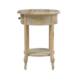 1 Drawer Bedside Table - Camille Limewash Oak - The Cotswold Company - thumbnail 6