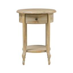 1 Drawer Bedside Table - Camille Limewash Oak - The Cotswold Company - thumbnail 5