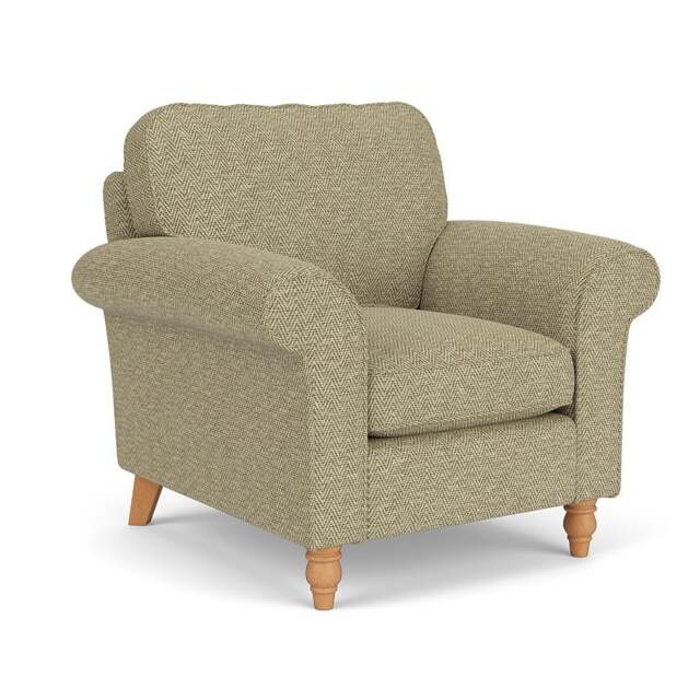 Hurley Armchair - Apple - Herringbone Weave - The Cotswold Company - image 1