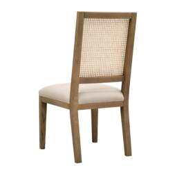 Elkstone Smoked Oak Rattan Back Dining Chair - The Cotswold Company - thumbnail 6