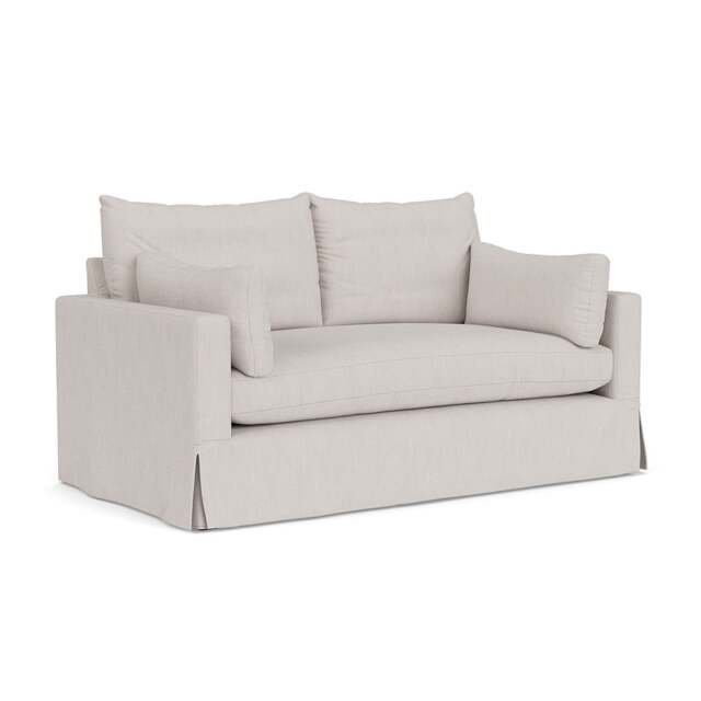 Large 2 Seater Sofa - Soft White - Luxury Italian Linen - Ashton - The Cotswold Company - image 1