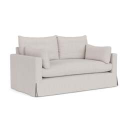 Large 2 Seater Sofa - Soft White - Luxury Italian Linen - Ashton - The Cotswold Company