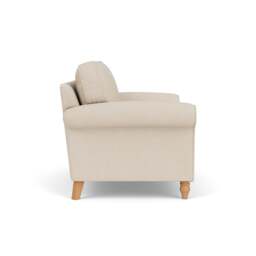 2 Seater Sofa - Lily White - House Linen Mix - Hurley - The Cotswold Company - thumbnail 3