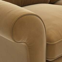 2 Seater Sofa - Mustard - Matt Velvet - Hurley - The Cotswold Company - thumbnail 4