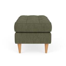 Foot Stool - Fern - Luxury Italian Linen - Saxon Small - The Cotswold Company - thumbnail 3
