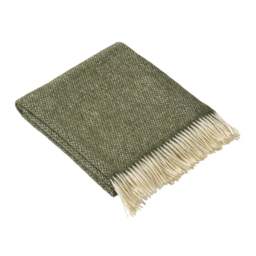Stow British Wool Forest Green Throw - Home Accessories - The Cotswold Company - thumbnail 2