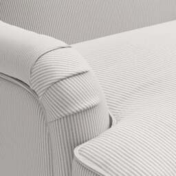 4 Seater Sofa - Grey - Broadway Stripe - Ashbee - The Cotswold Company - thumbnail 5