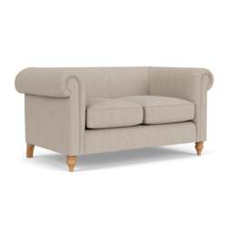 2 Seater Sofa - Natural - Luxury Italian Linen - Rayner - The Cotswold Company - thumbnail 1