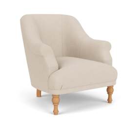 Armchair - Lily White - House Linen Mix - Everett - The Cotswold Company - thumbnail 1