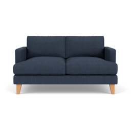 Large 2 Seater Sofa - Indigo - Luxury Italian Linen - Jackson - The Cotswold Company - thumbnail 2