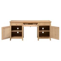 Inglesham Whitewash Oak Double Pedestal Desk - The Cotswold Company - thumbnail 5