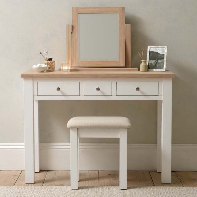 Console Dressing Table - Chester Pure White - The Cotswold Company - image 1