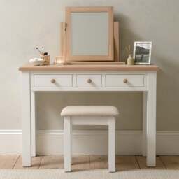 Console Dressing Table - Chester Pure White - The Cotswold Company - thumbnail 2