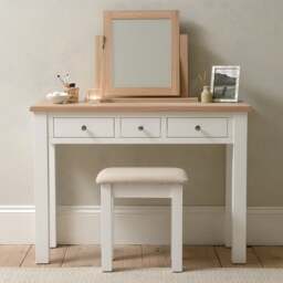 Console Dressing Table - Chester Pure White - The Cotswold Company