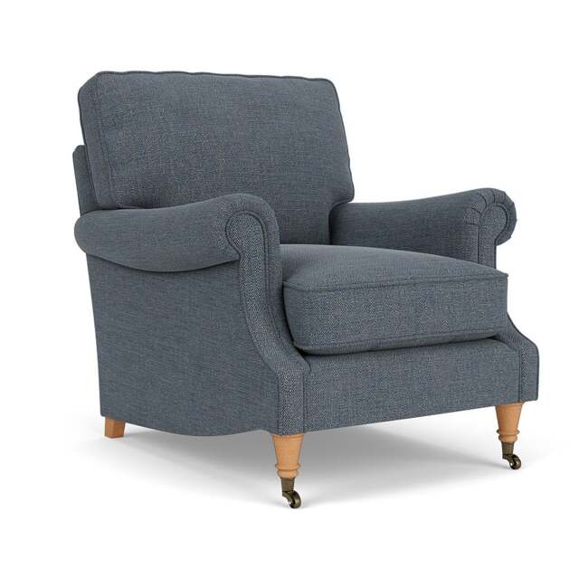 Armchair - Indigo - Rustic weave - Taylor High Back - The Cotswold Company - image 1