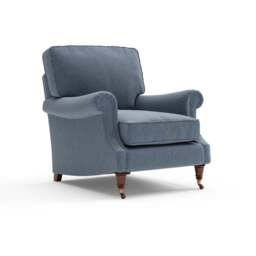Armchair - Indigo - Rustic weave - Taylor High Back - The Cotswold Company - thumbnail 5