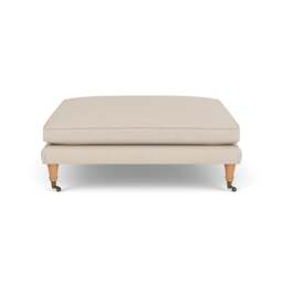 Foot Stool - Lily White - House Linen Mix - Taylor Small - The Cotswold Company - thumbnail 3