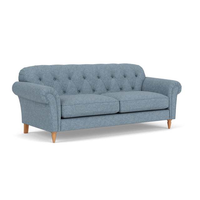 4 Seater Sofa - Mid Blue - Aquaclean Oxford - Chapman - The Cotswold Company - image 1
