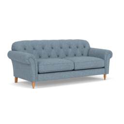 4 Seater Sofa - Mid Blue - Aquaclean Oxford - Chapman - The Cotswold Company