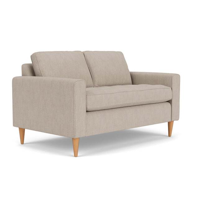 2 Seater Sofa - Natural - Luxury Italian Linen - Saxon - The Cotswold Company - image 1