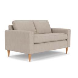 2 Seater Sofa - Natural - Luxury Italian Linen - Saxon - The Cotswold Company - thumbnail 1