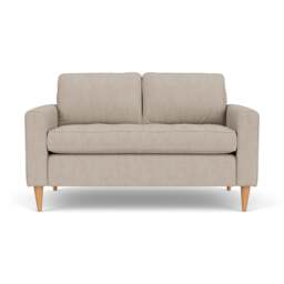 2 Seater Sofa - Natural - Luxury Italian Linen - Saxon - The Cotswold Company - thumbnail 2
