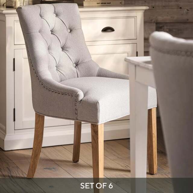 Primrose Primrose Wise Fabric Dining Chair - Set of 6 - The Cotswold Company - image 1