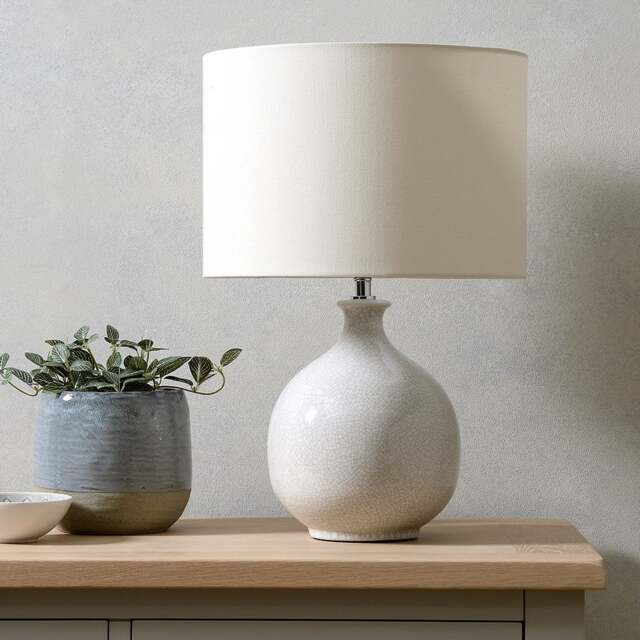 Rissington Crackle Glazed Table Lamp - Home Accessories - The Cotswold Company - image 1