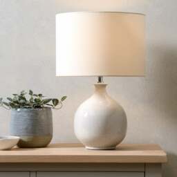 Rissington Crackle Glazed Table Lamp - Home Accessories - The Cotswold Company - thumbnail 3