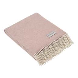 Throw With Cashmere Dusty Rose - Home Accessories - The Cotswold Company - thumbnail 2
