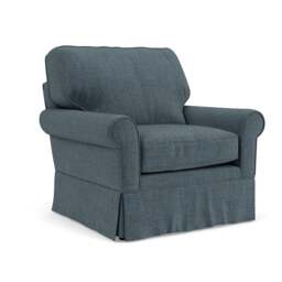 Armchair - Teal - Eco Chenille - Dawson - The Cotswold Company - thumbnail 1