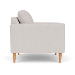 Armchair - Soft White - Luxury Italian Linen - Saxon - The Cotswold Company - thumbnail 3